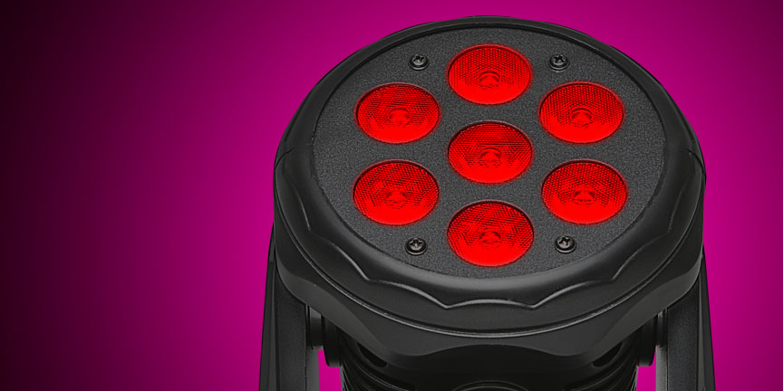MINI LED MOVING HEAD 7 x 10W
